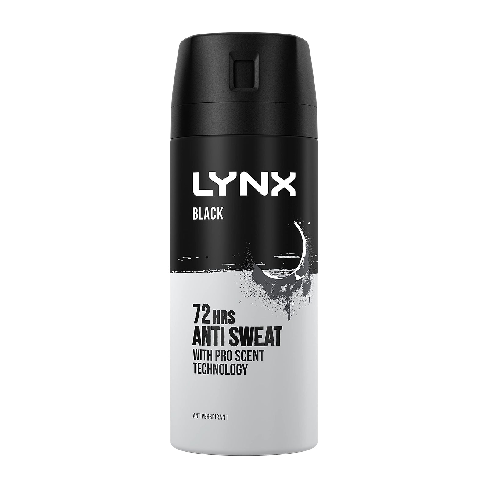 Lynx Black 72 Hrs Anti Sweat With Pro Scent Technology 150ml