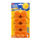 Max Flush In-Cistern Rim Block 8x50g - Citrus Sparkle