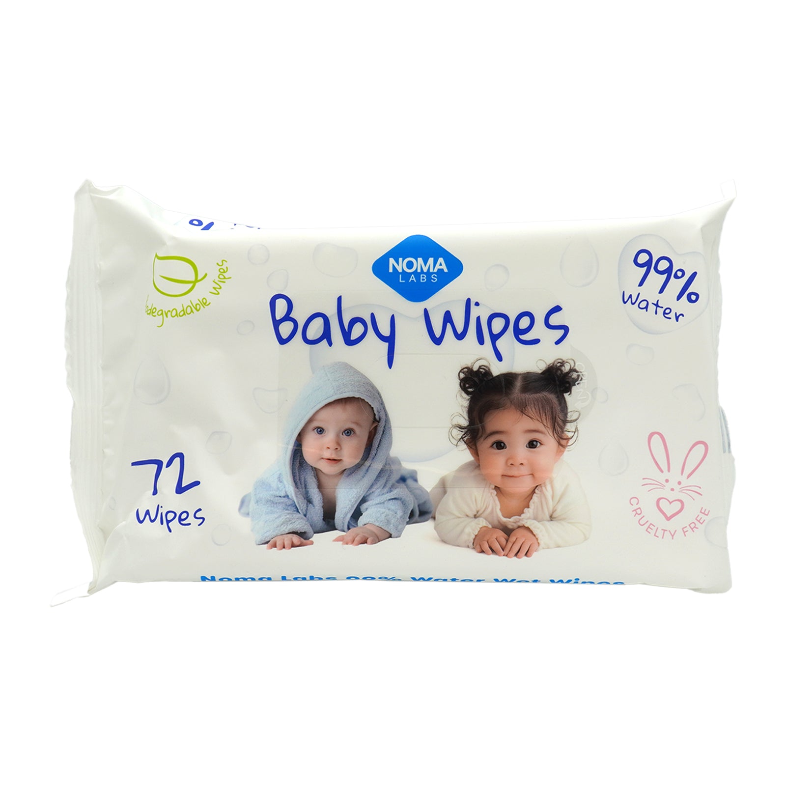 Noma Labs Baby Wipes - 72 Pack
