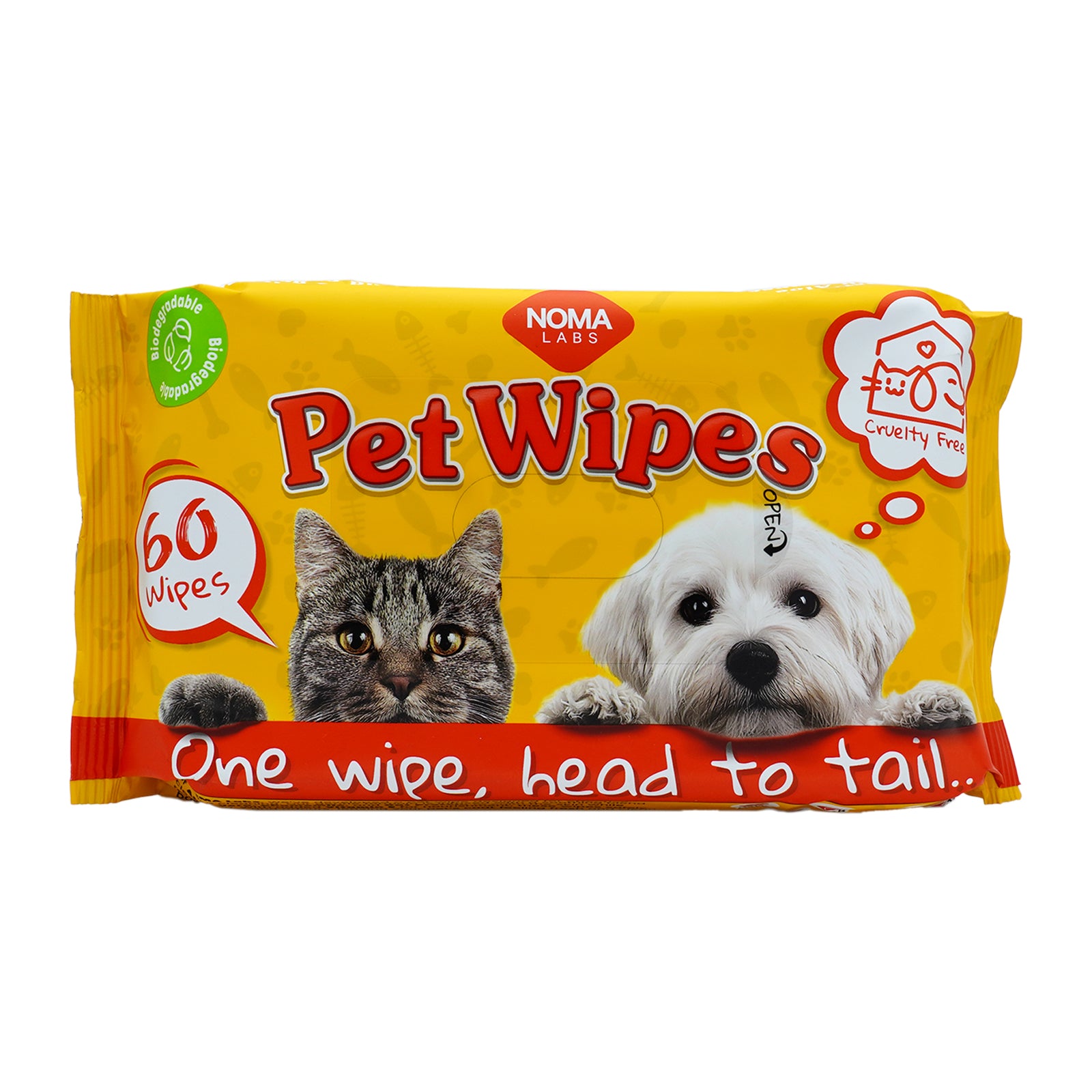 Noma Labs Pet Wipes - 60 Pack