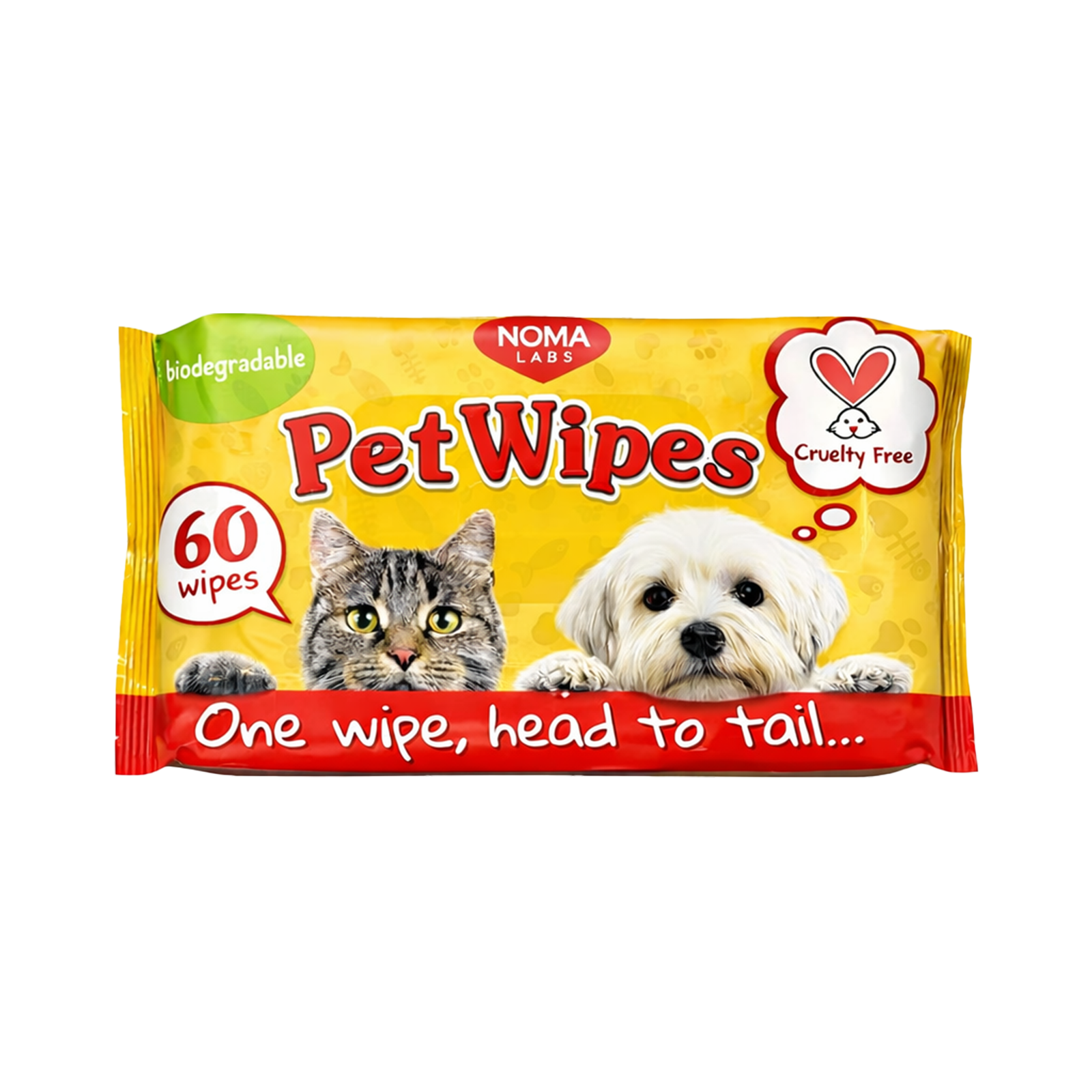 Noma Labs Pet Wipes - 60 Pack
