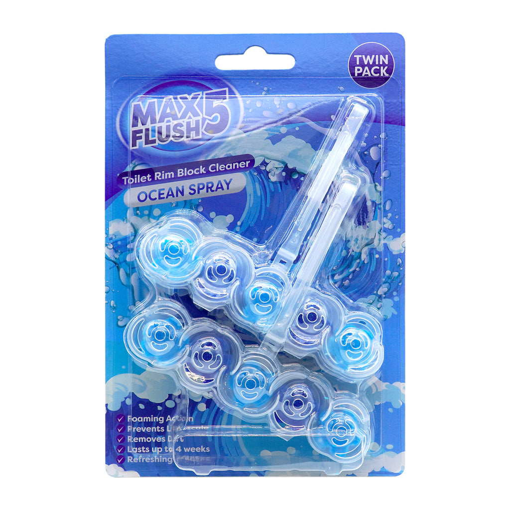 Max Flush 5 Rim Block 2x45g - Ocean Spray