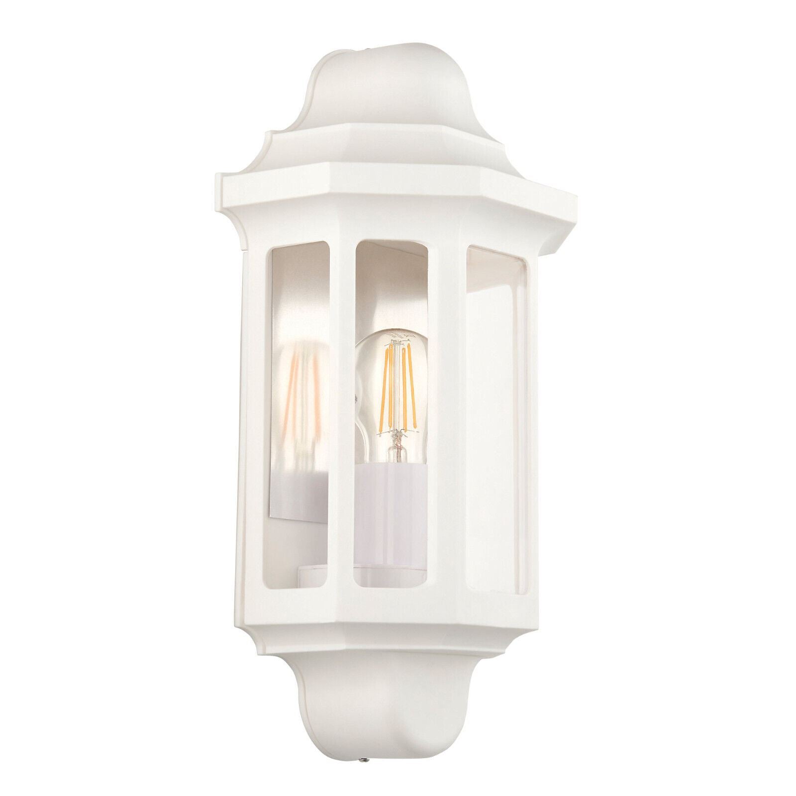 LAP Half Wall Lantern Light - Non - PIR White