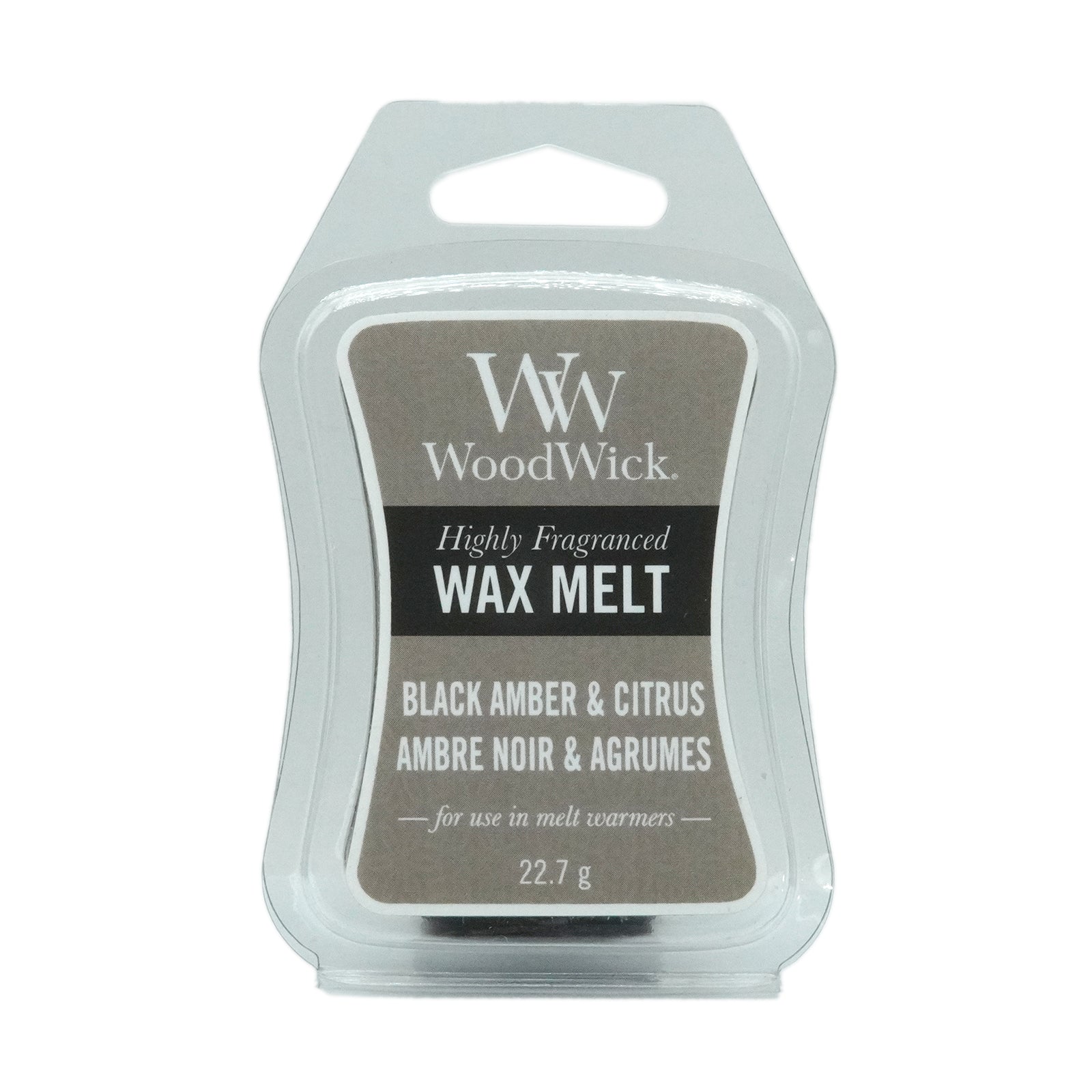 Woodwick Wax Melt Tray 22.7g - Black Amber & Citrus
