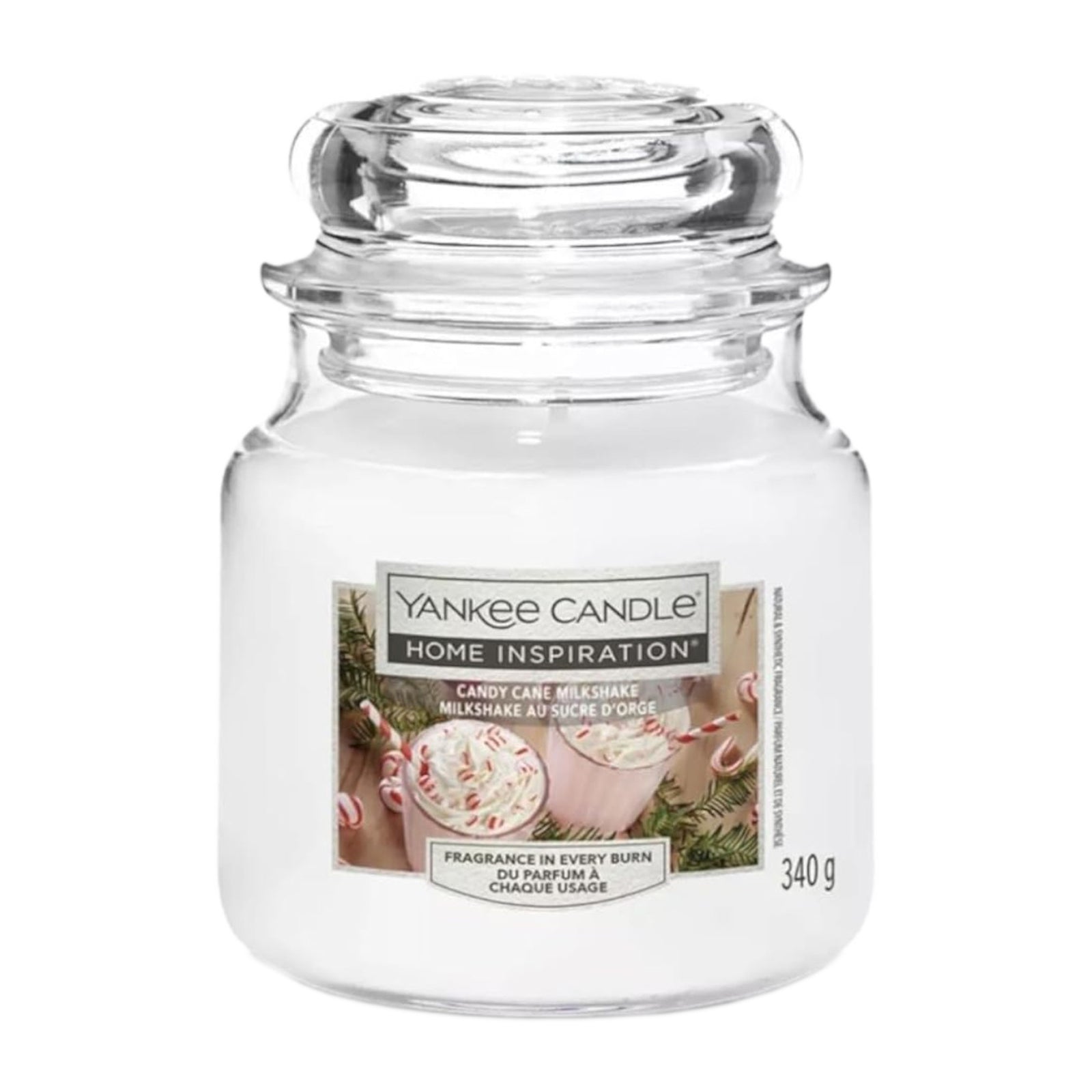 Yankee Candle Jar Medium 340g - Candy Cane Milkshake