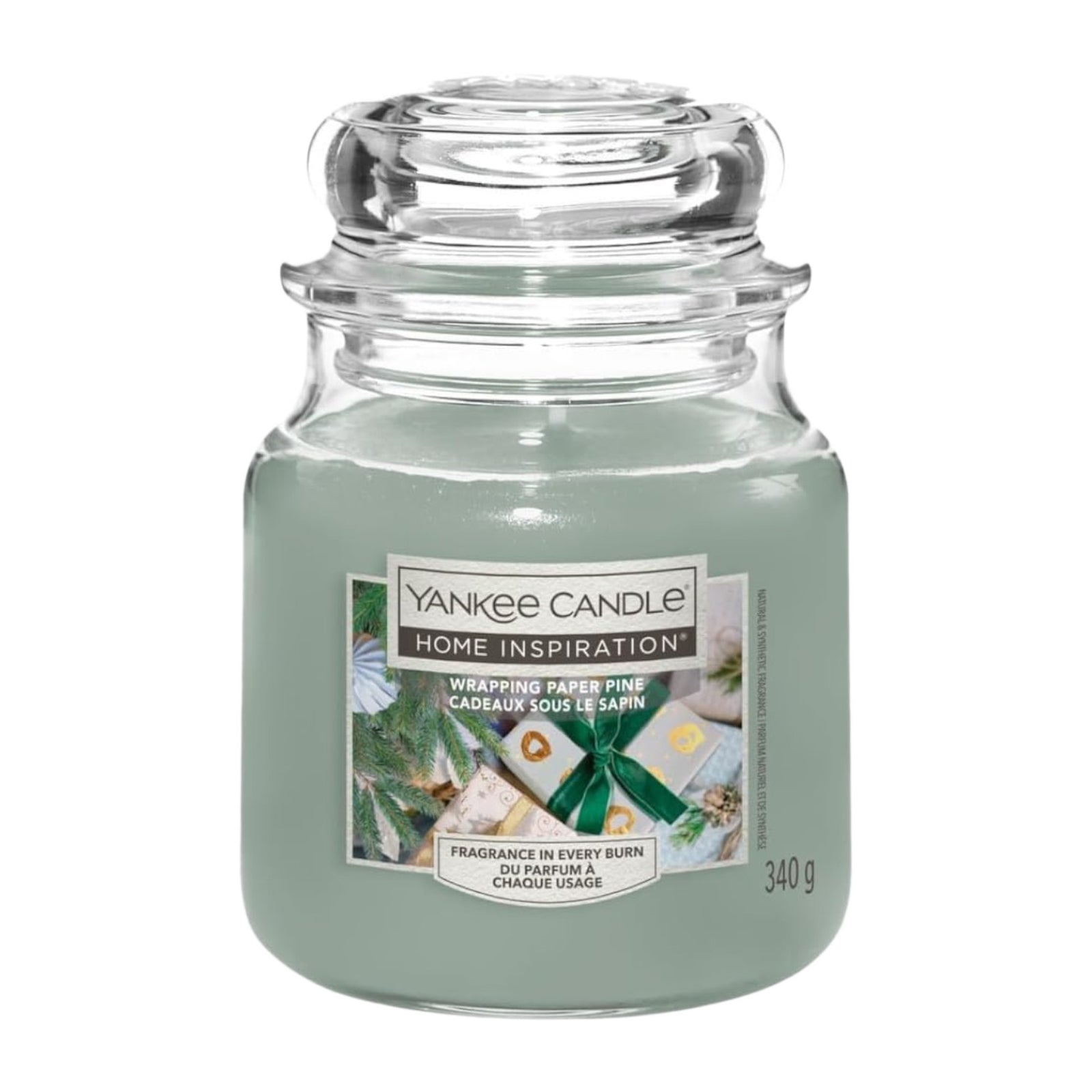 Yankee Candle Jar Medium 340g - Wrapping Paper Pine