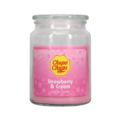 Chupa Chups 18Oz Jar - Strawberry & Cream