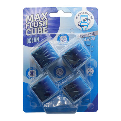 Max Flush Cube 4x50g - Ocean