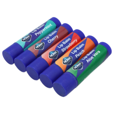 Noma Labs Lip Balm - 5x4.5g - (Peppermint, Cherry, Strawberry, Peach, Aloe Vera) - Image 2